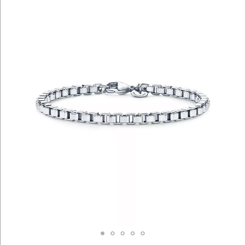 Tiffany & Co. Venetian Link Sterling Silver Bracelet.